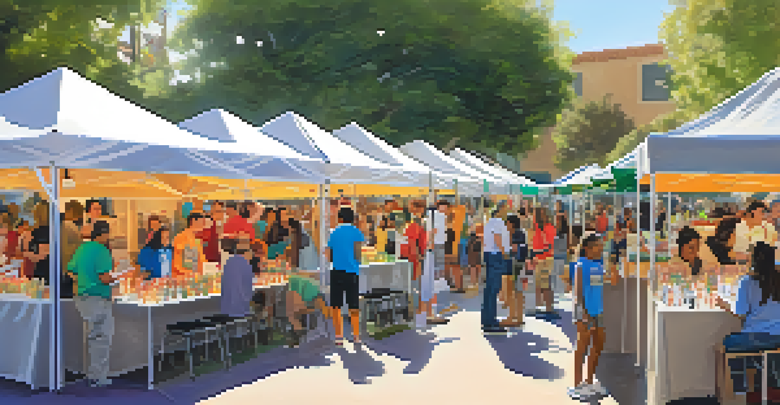 A vibrant community event at Caltech with families participating in STEM activities.