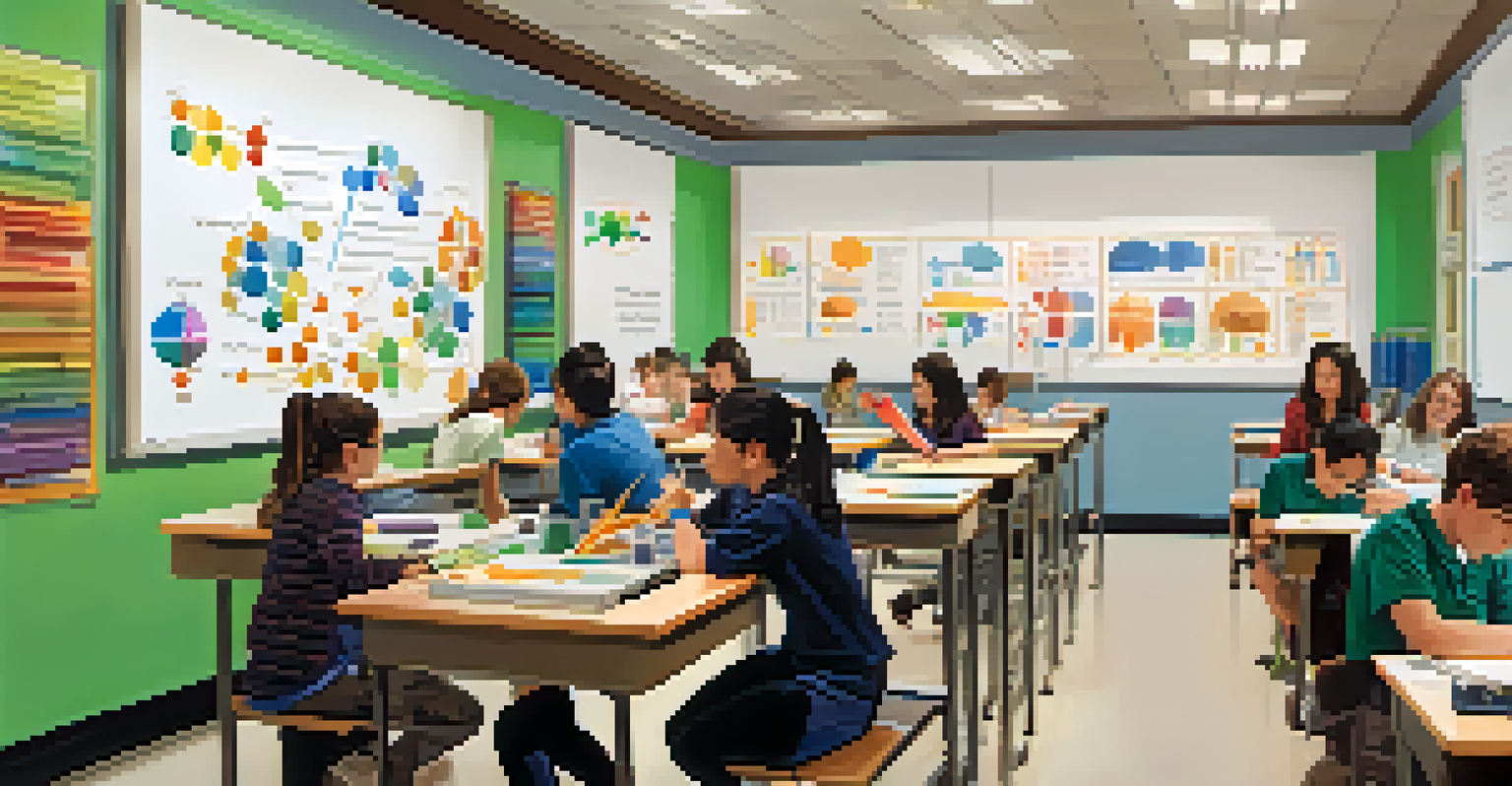 Students engaged in a science experiment inside a modern classroom at Caltech.