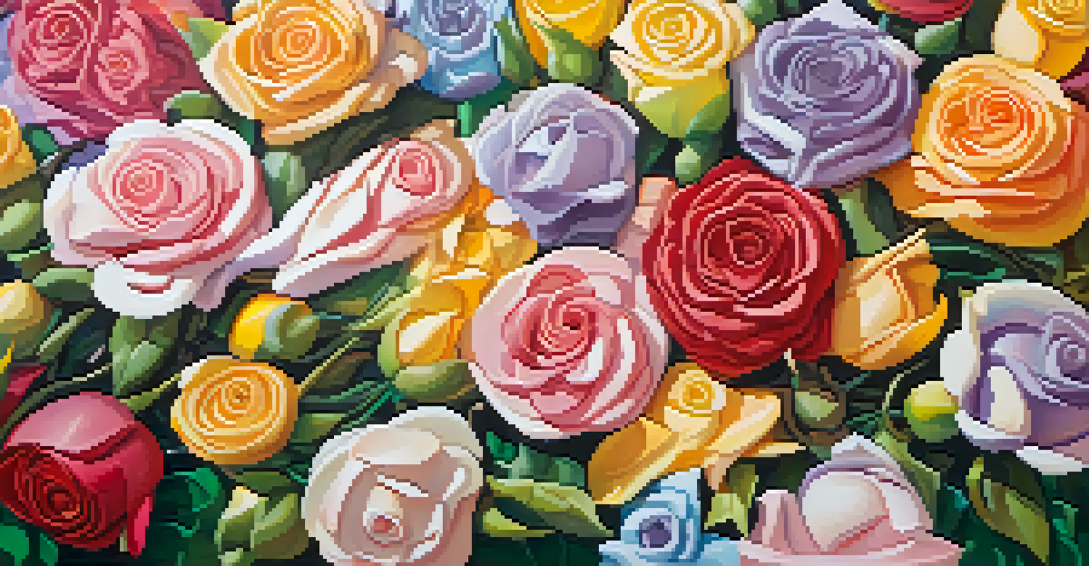 A close-up of a flower-covered float from the Rose Parade, highlighting the intricate details and vibrant colors of the flowers.