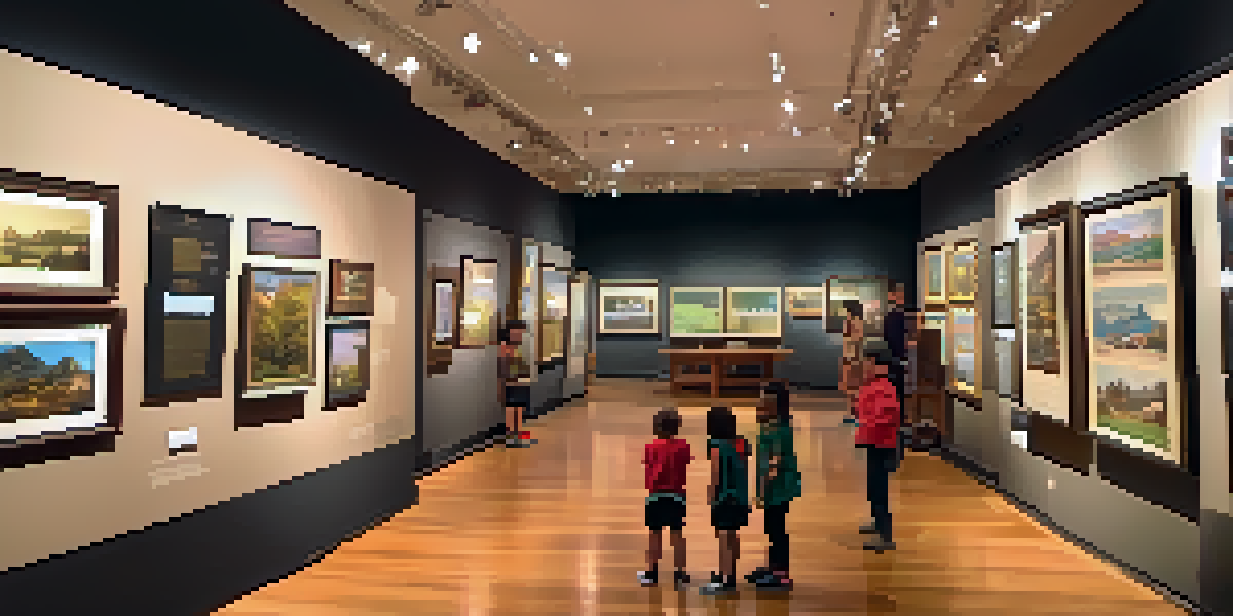 Visitors interacting with an augmented reality exhibit in the Pasadena Museum of History, surrounded by historical artifacts and engaging displays.