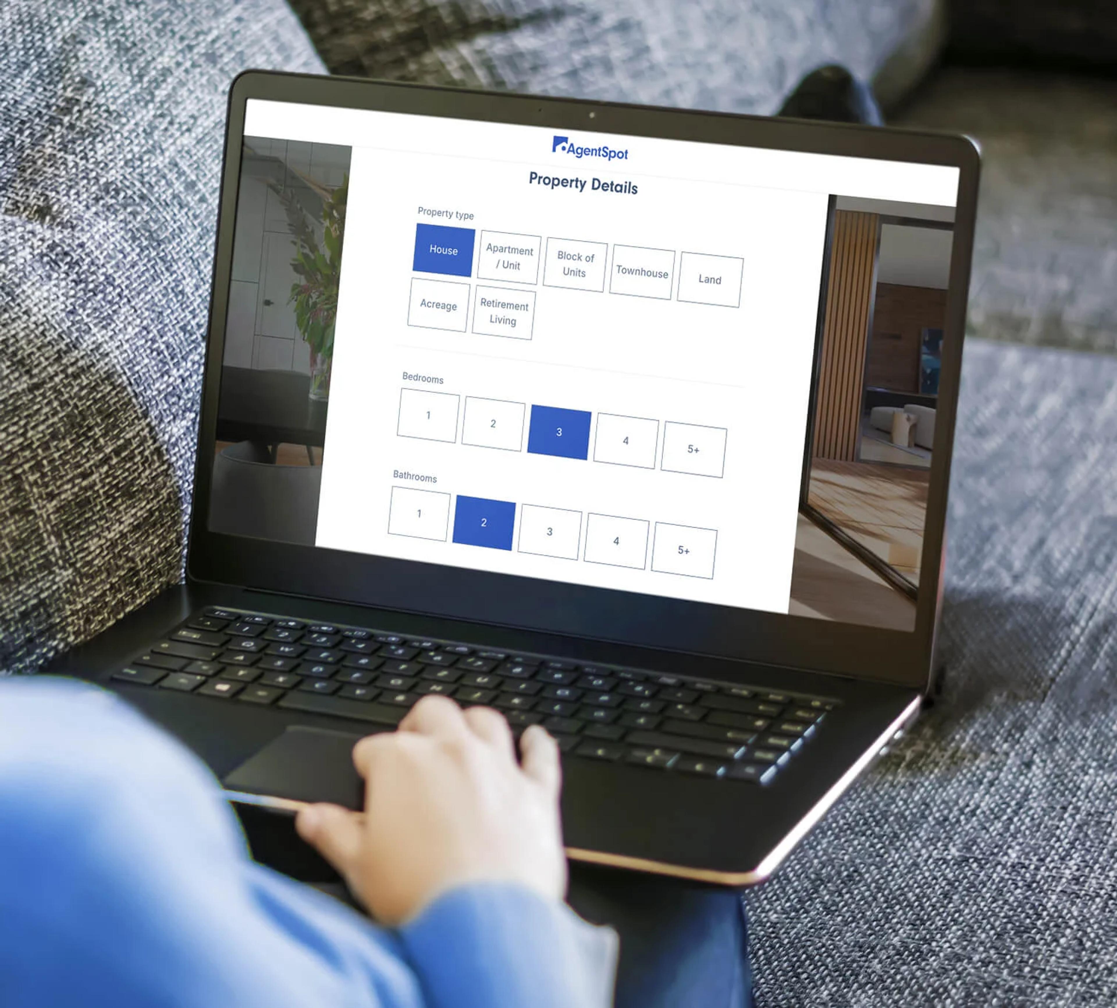 Agent spot logo on a laptop