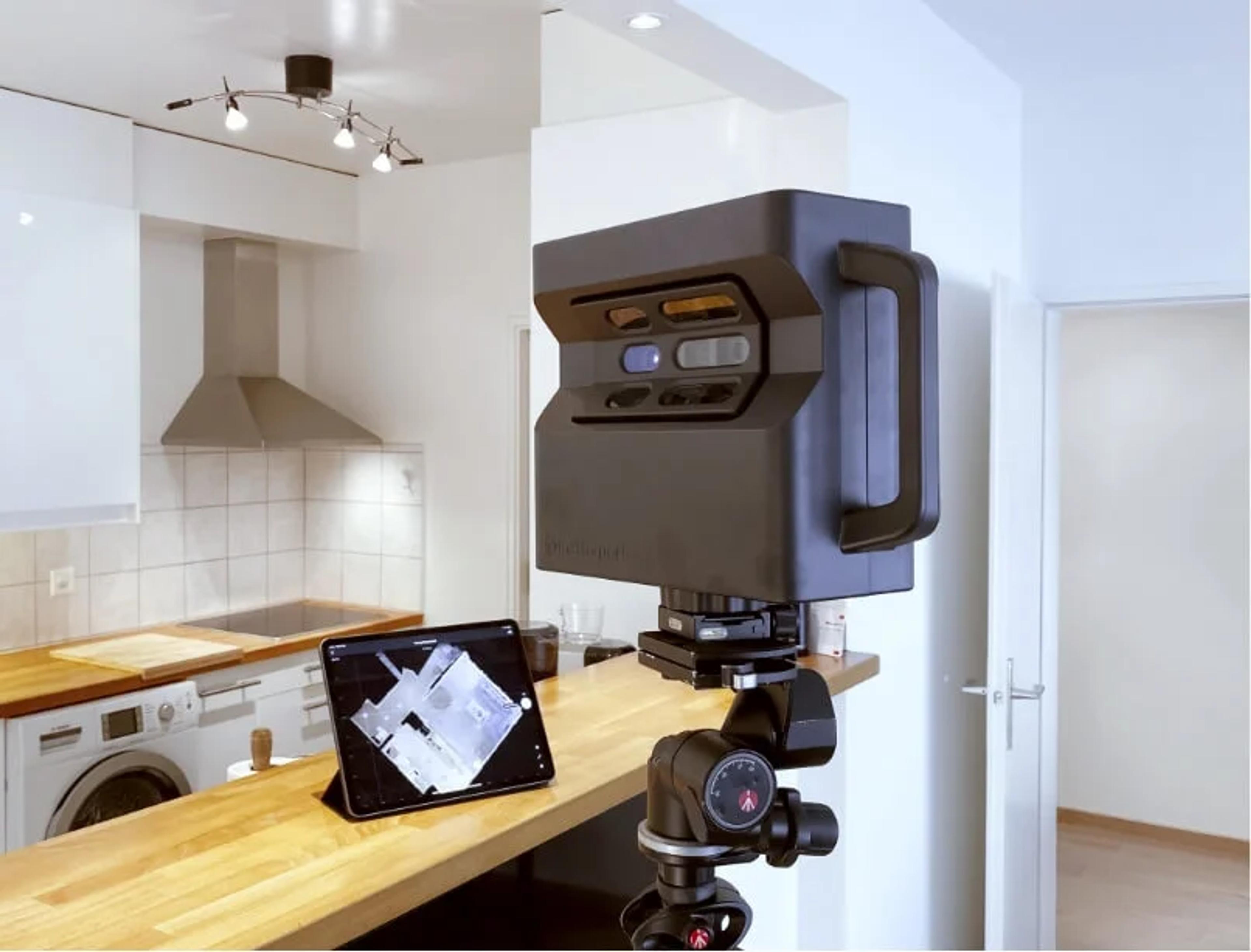 3d scanner in a kitchen