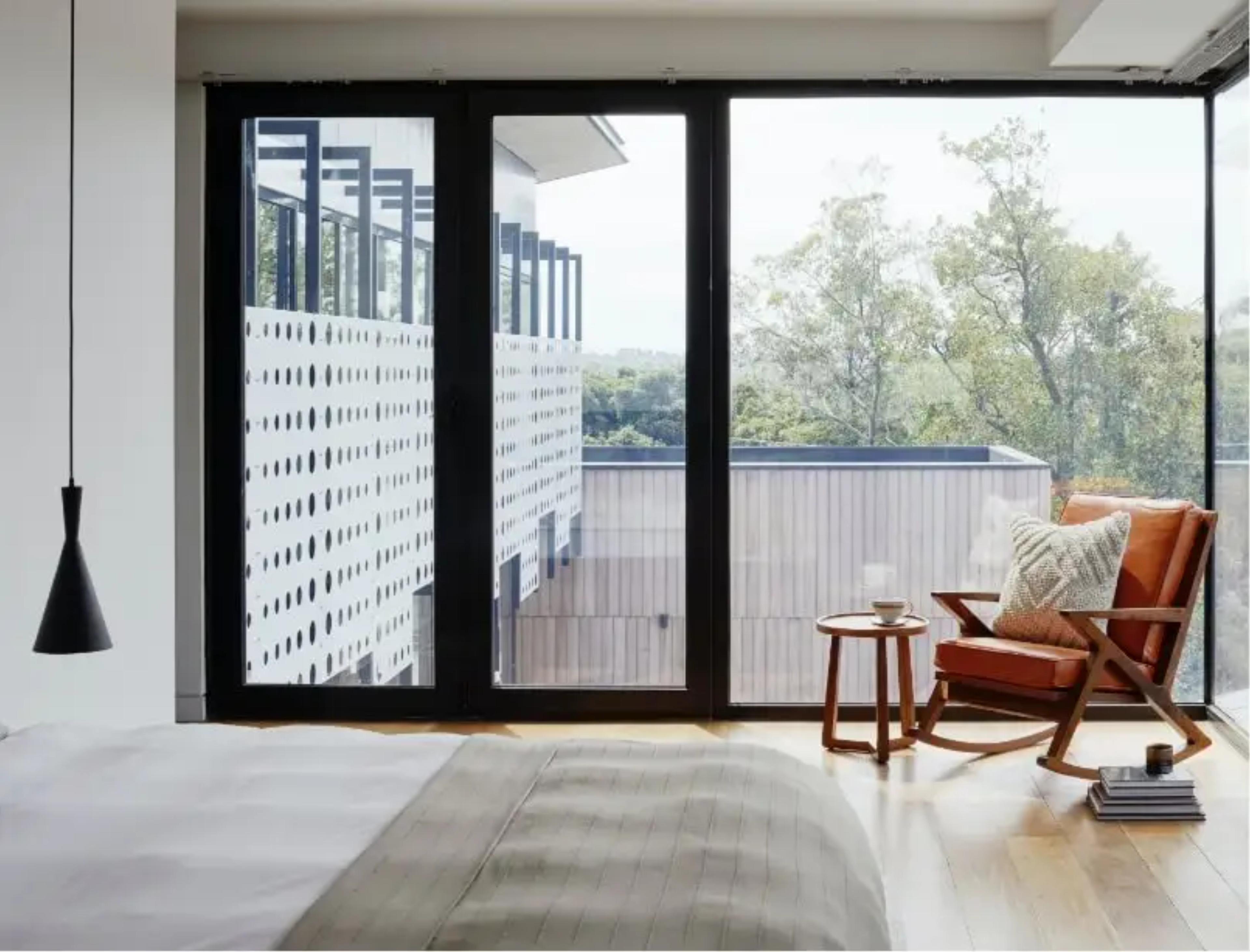 House interior with rocking chair
