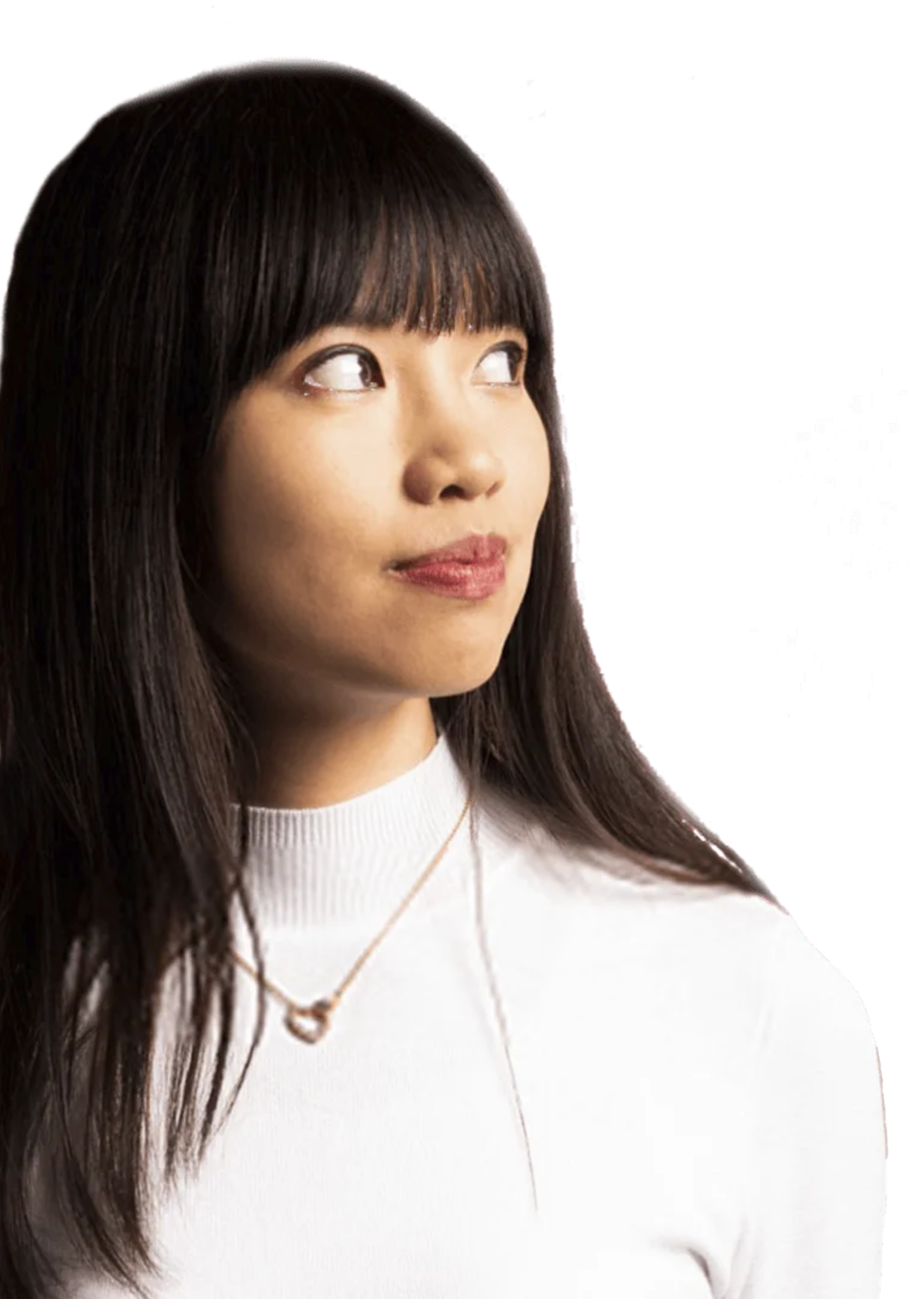 person looking right