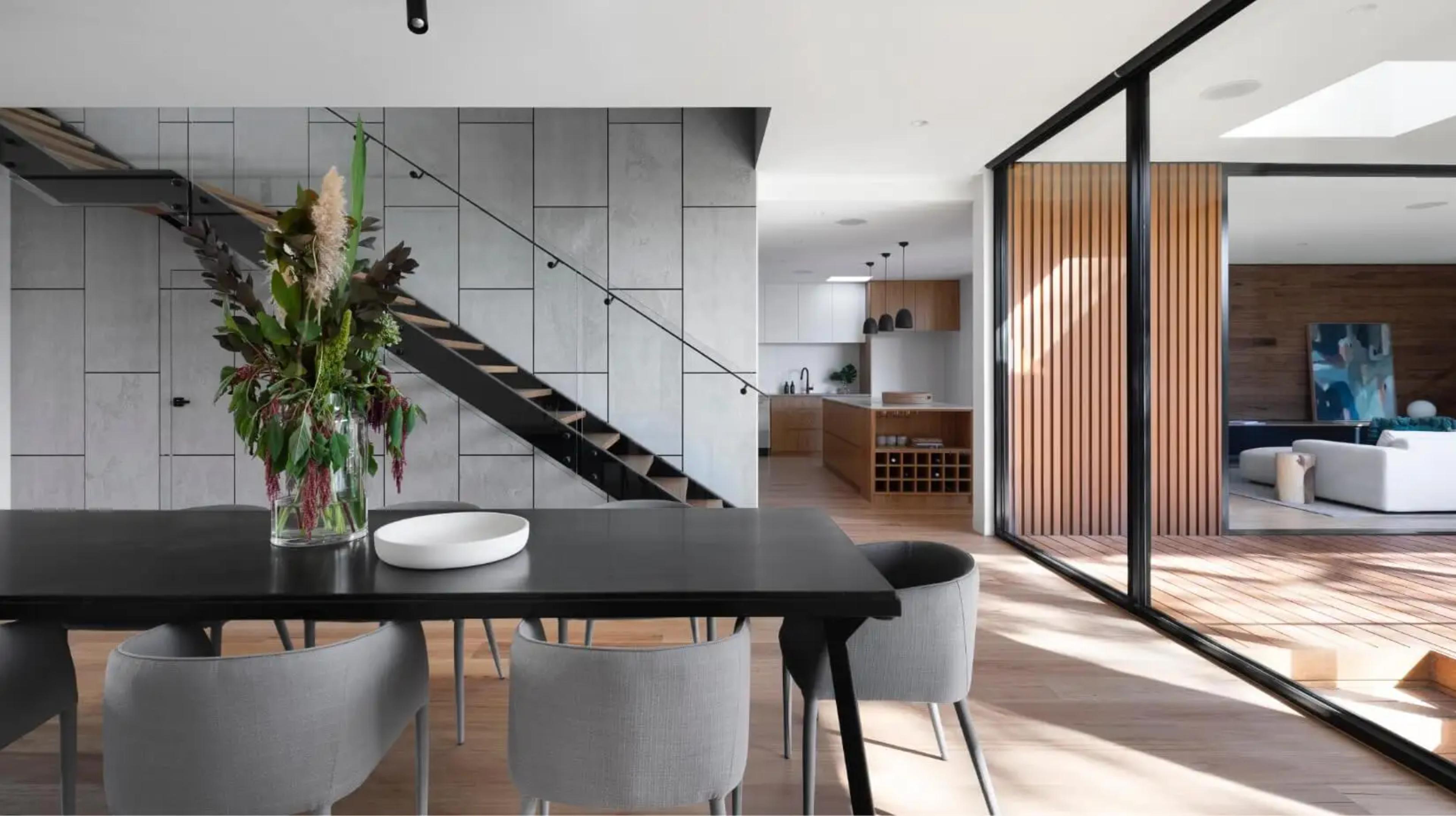 House interior with dining table