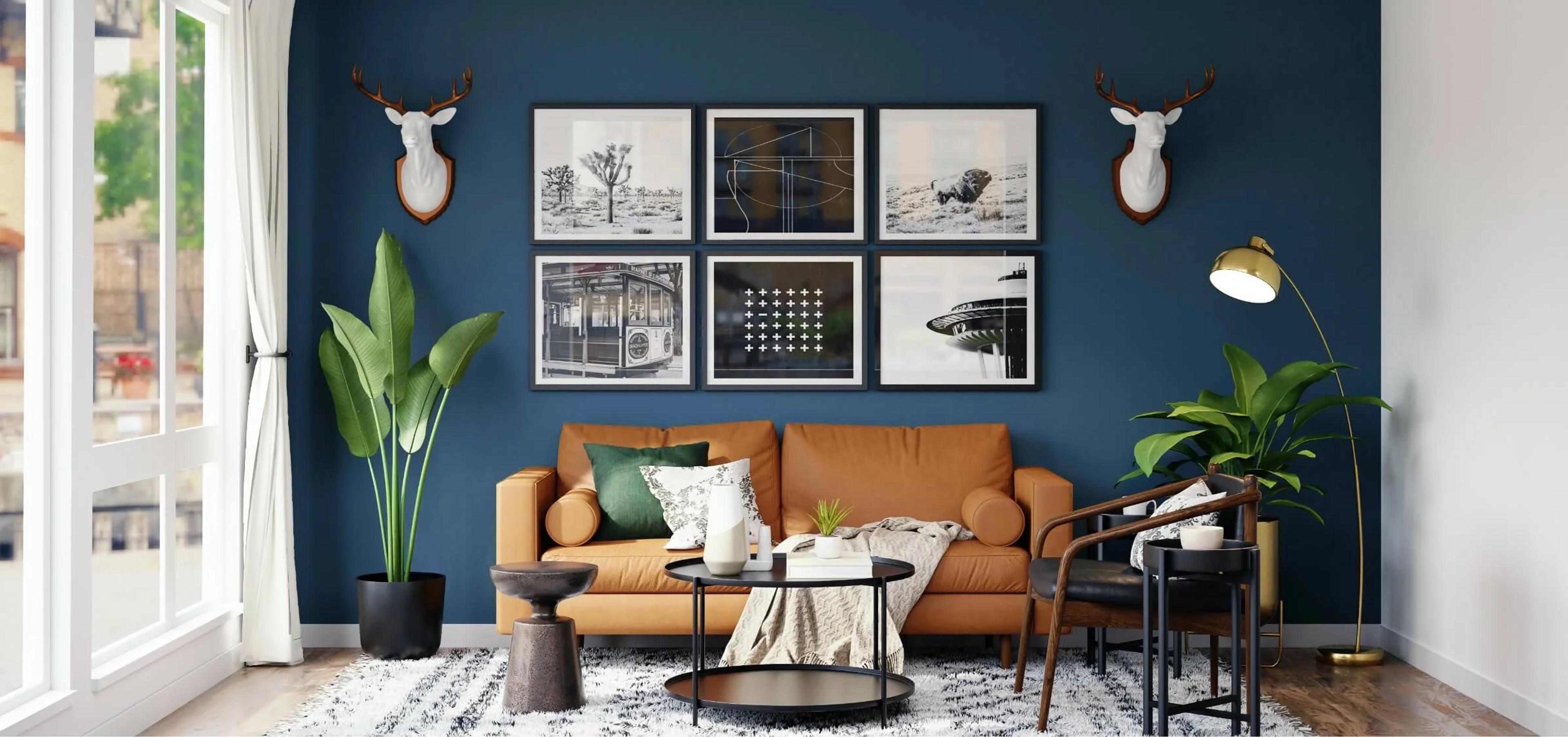 Ariel shot of coastal suburb