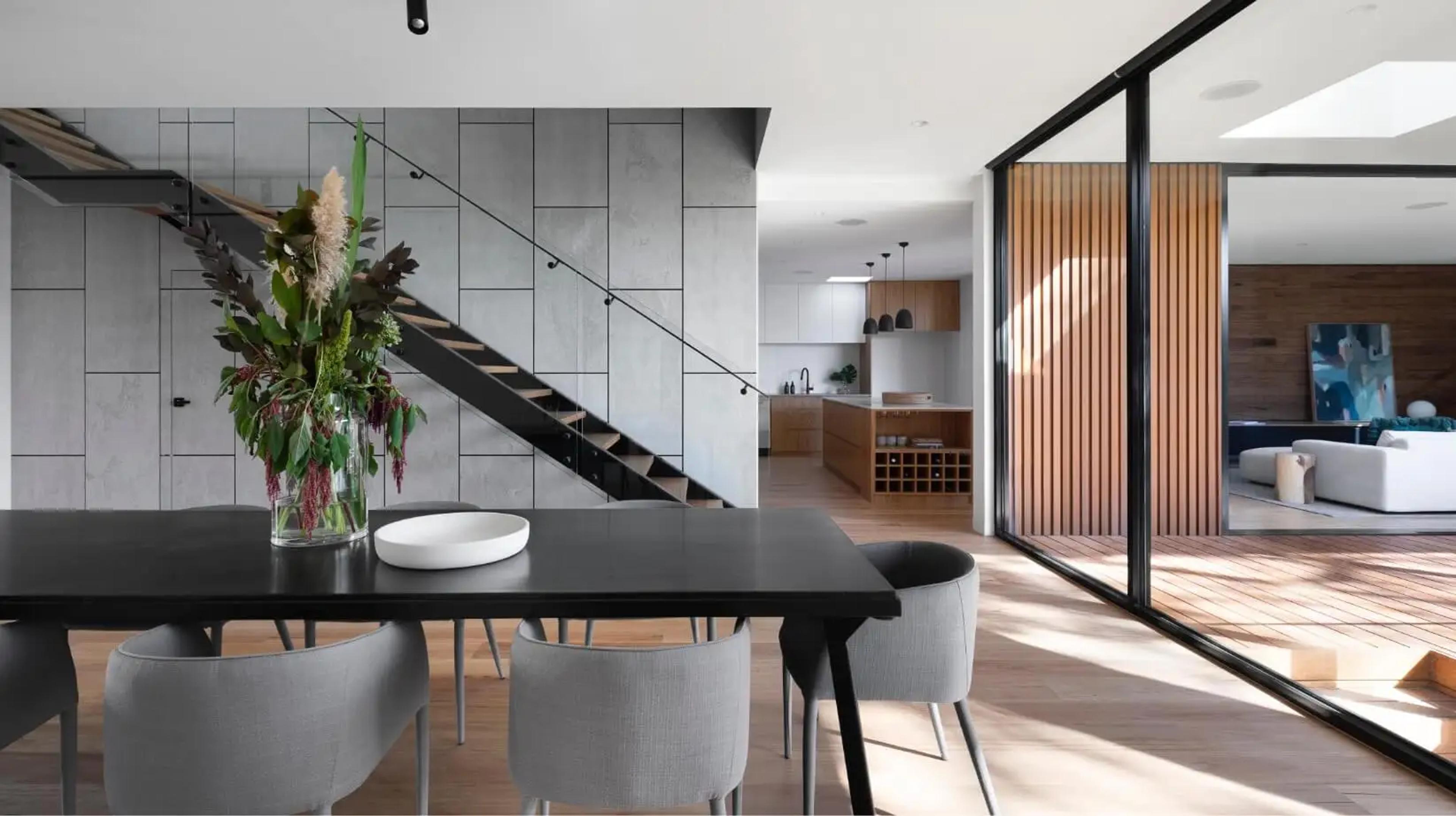 House interior with dining table