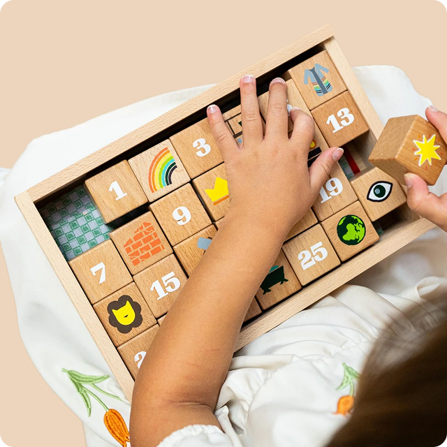 kit block set with numbers