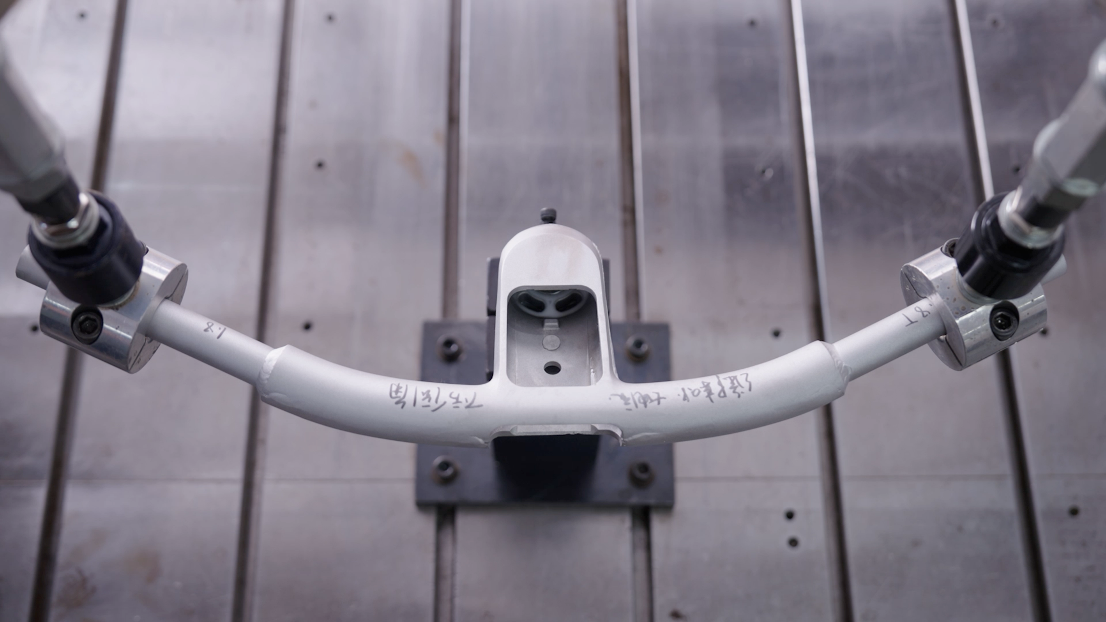 pipes on steel background