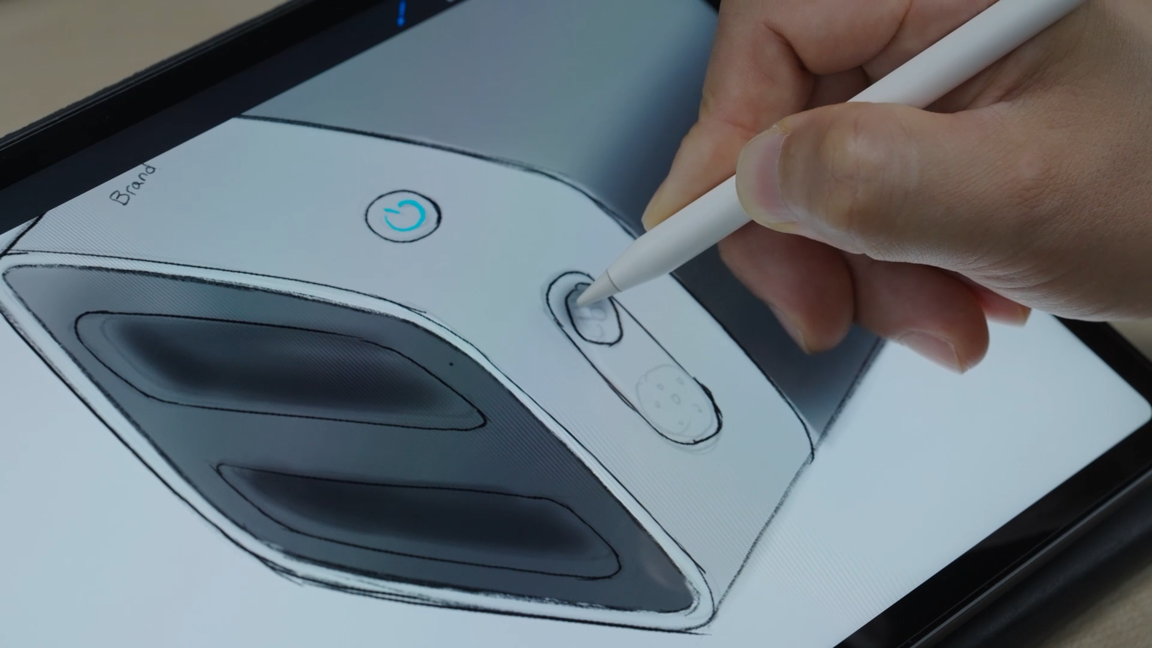 concept drawing on ipad