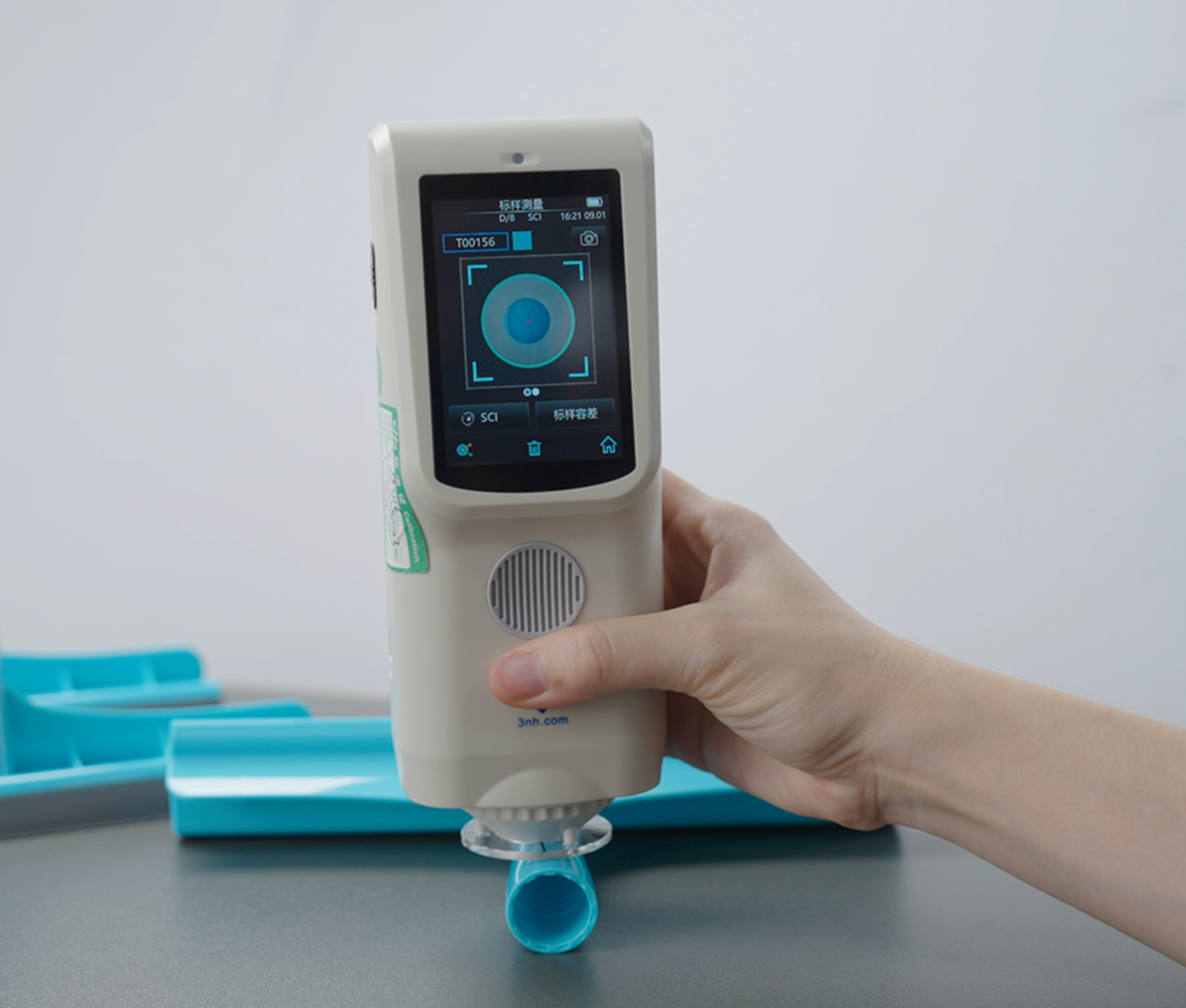 measurement device with circle on display