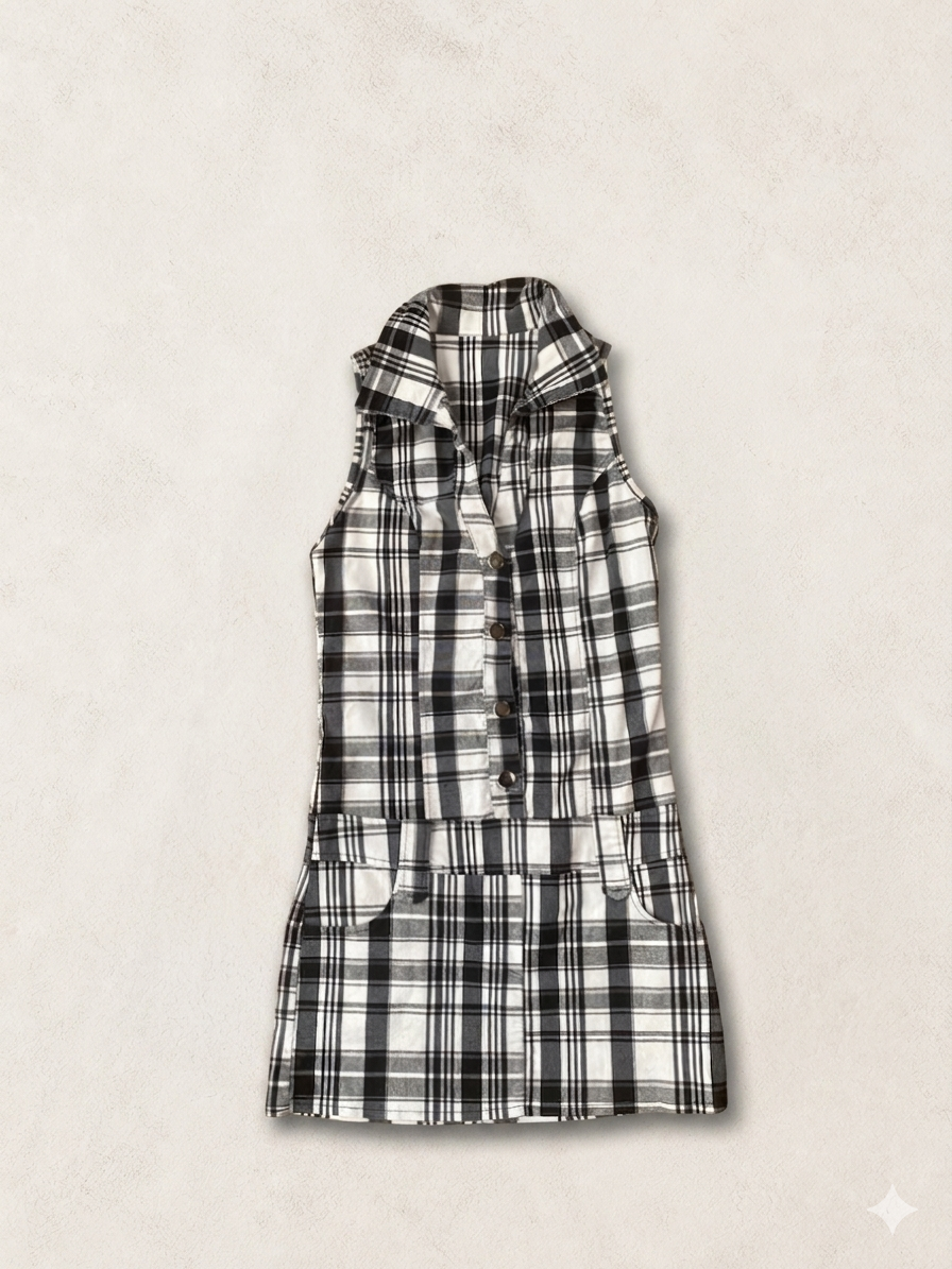 Robe vintage à carreaux
