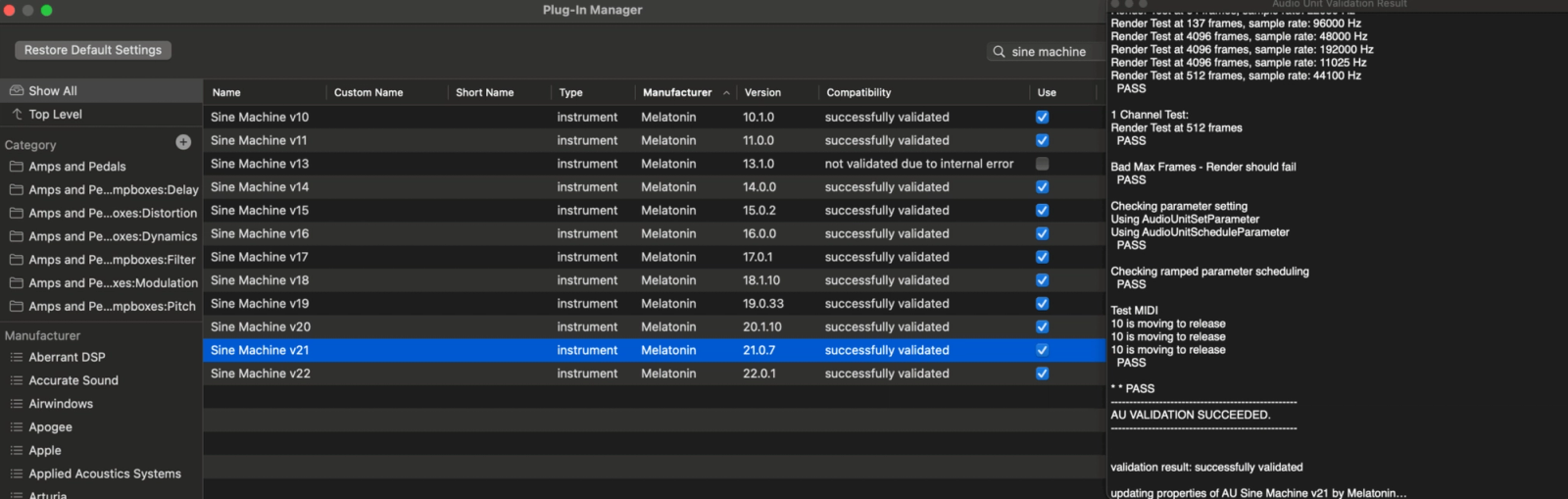 Debugging your Audio Unit plugin with auvaltool (aka auval) | Moonbase