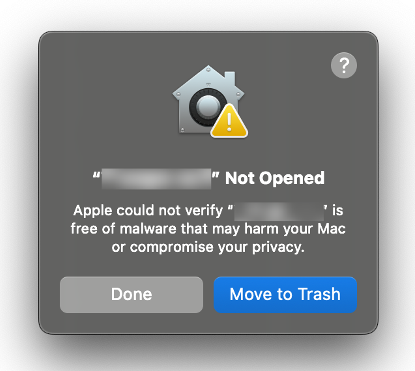 "Move to Trash" is not the best start to using your software