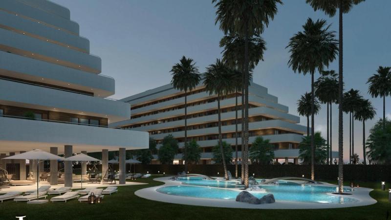 Nieuwbouwappartementen aan het strand te koop in Moncofa met uitzicht op zee