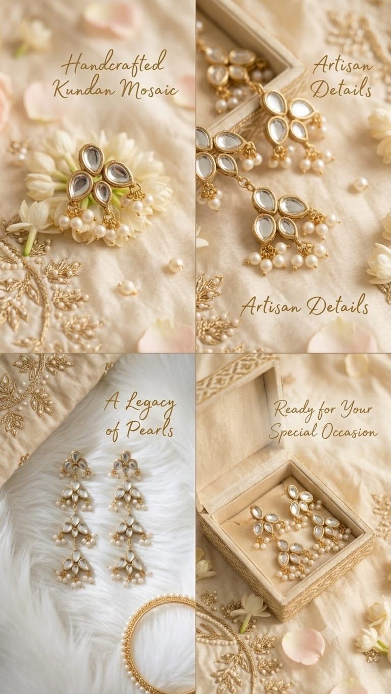 Elara Kundan Earrings