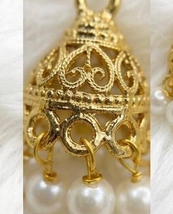 Filigree Pearl Jhumki