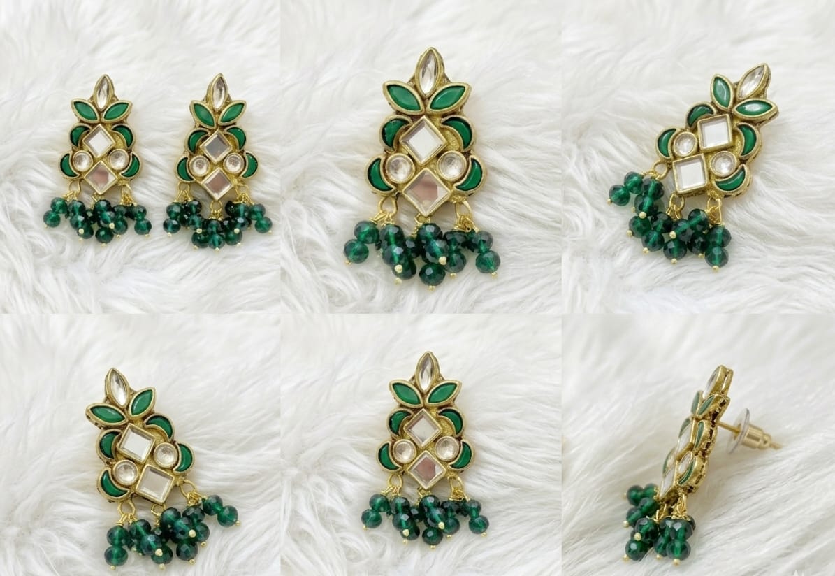 Leaf Crest Studs