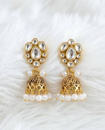 Ivory Drop Jhumki