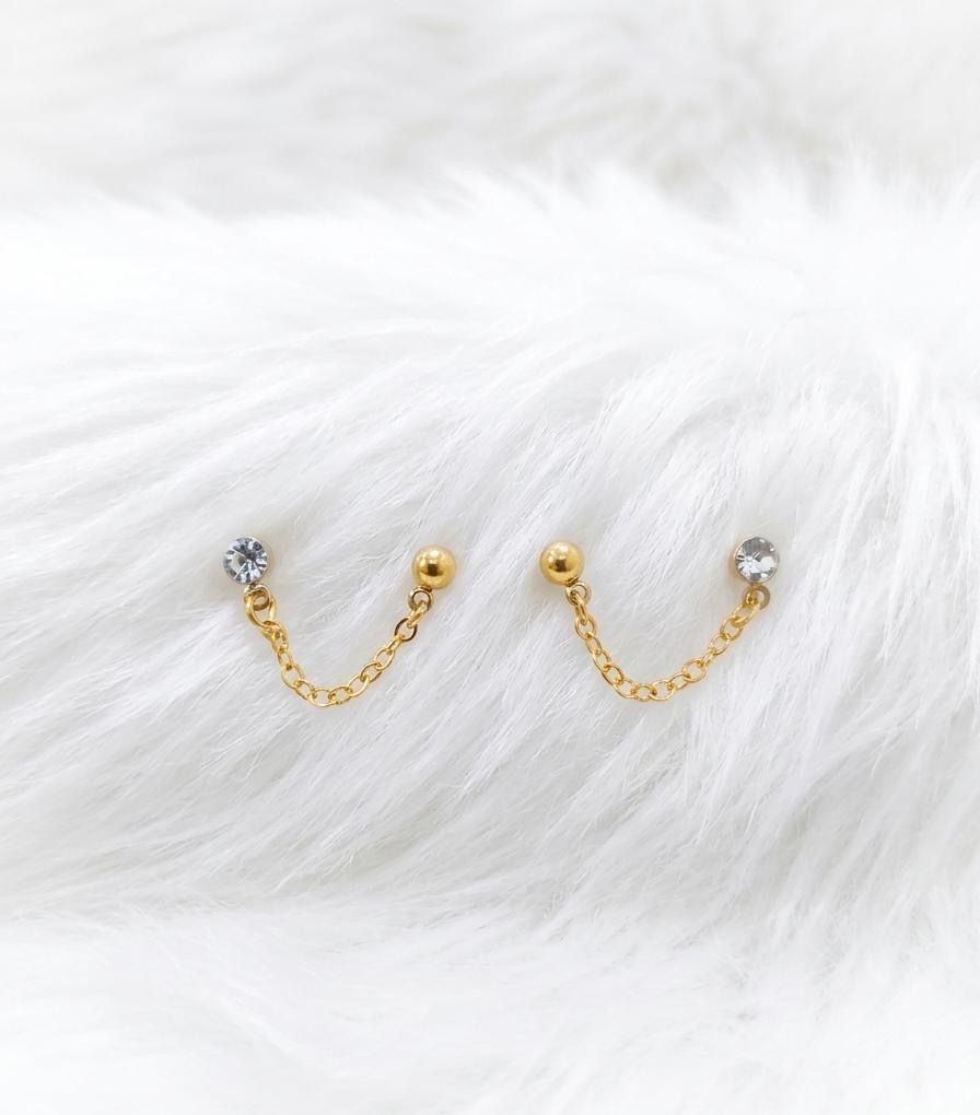Double Chain Studs
