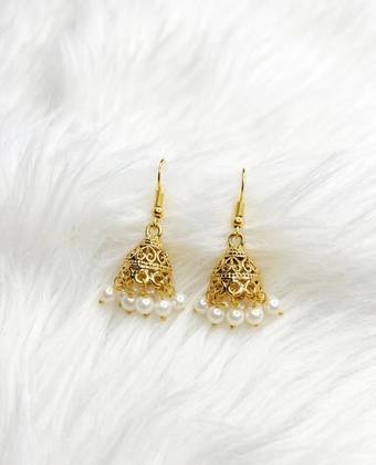 Filigree Pearl Jhumki