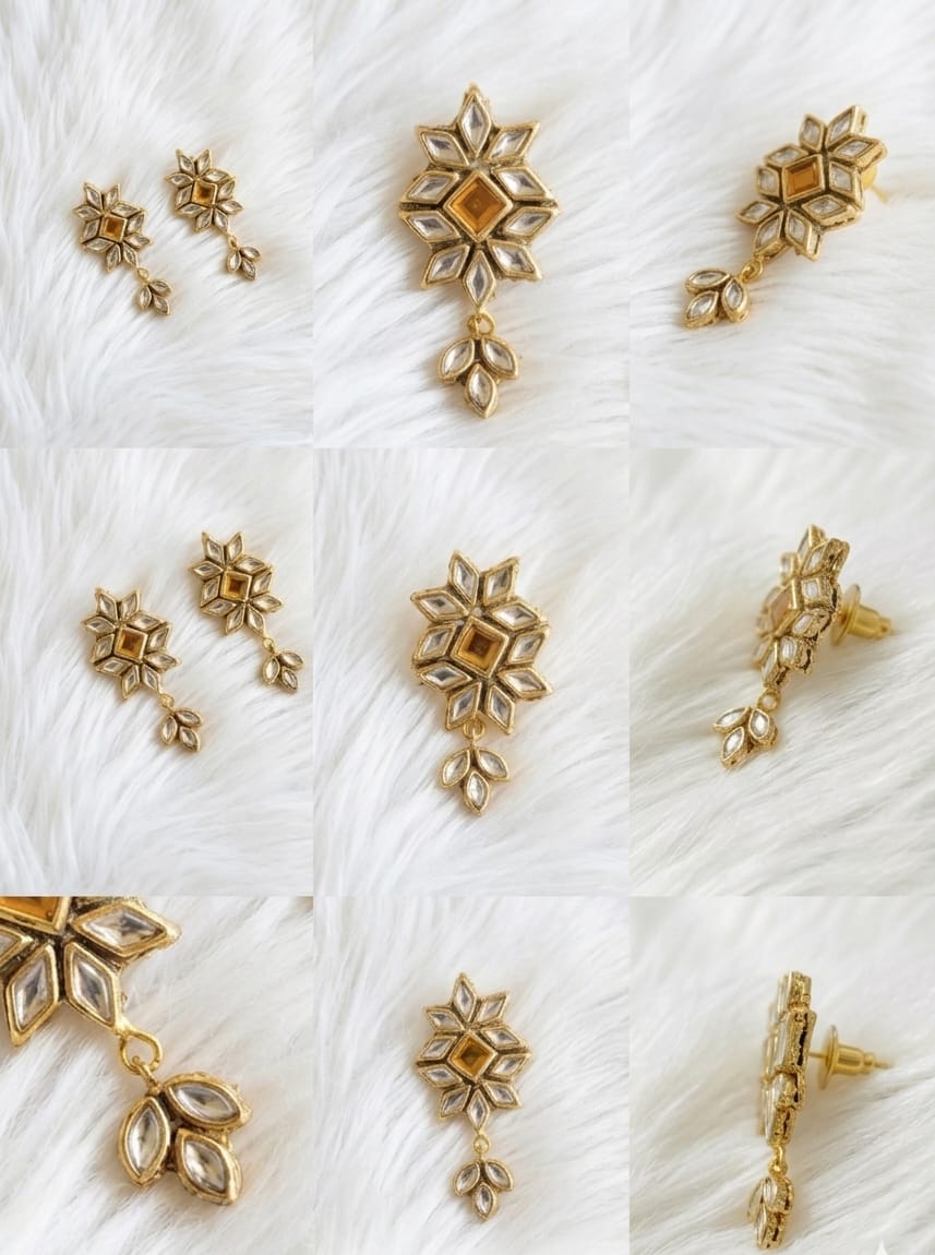 Kehkashan Leaf Earrings