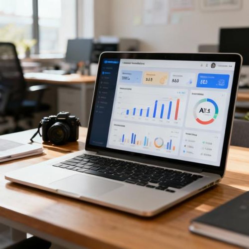 Split screen showing before and after productivity metrics dashboard with AI tool integration