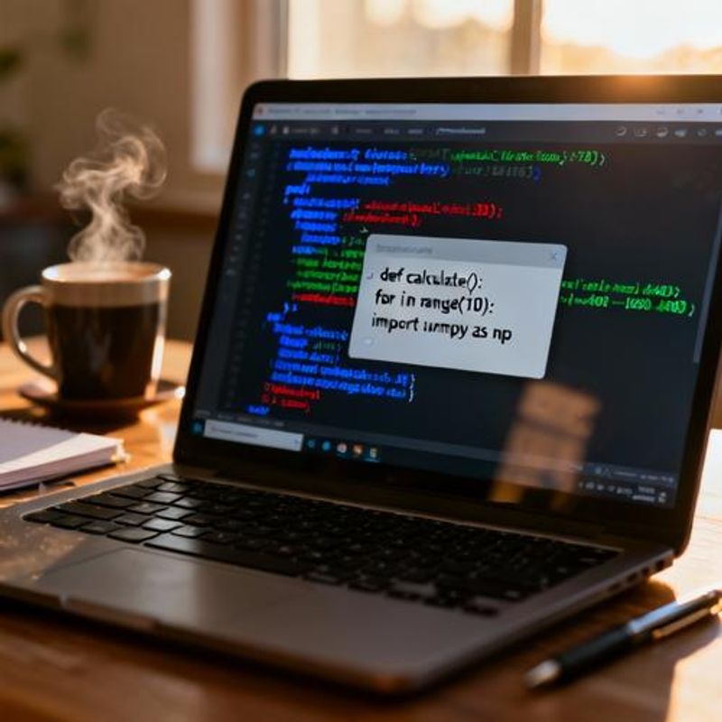 AI coding assistant interface showing code suggestions