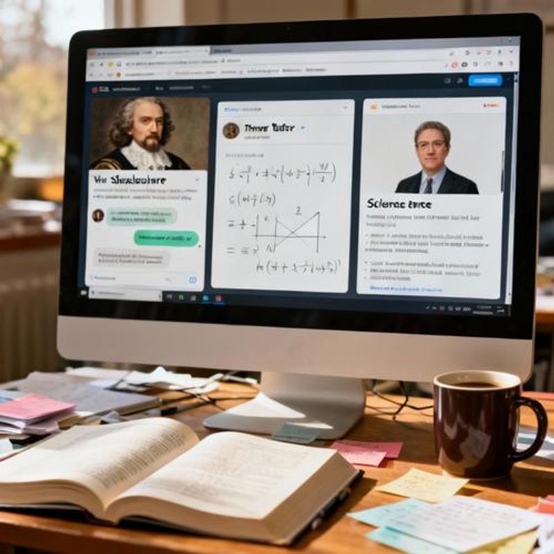 Multiple Character.AI conversations for different subjects