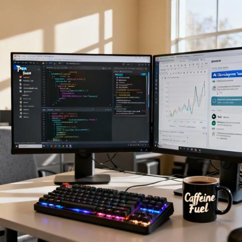 Multiple AI development tools displayed on screen