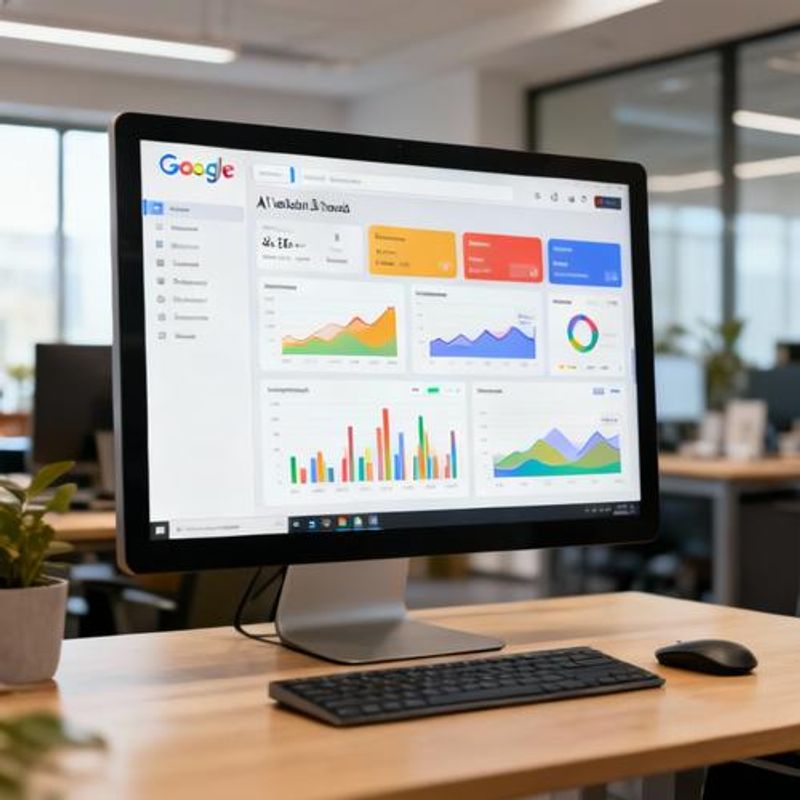Google AI tools dashboard interface showing data analysis features