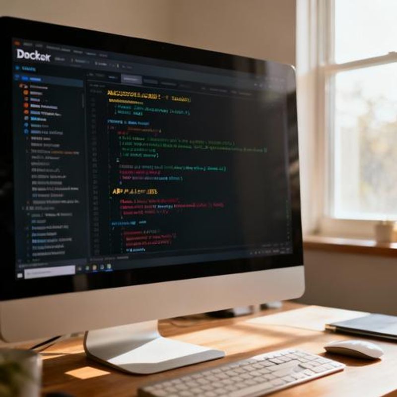 Docker container with Go application logs showing successful AI API responses