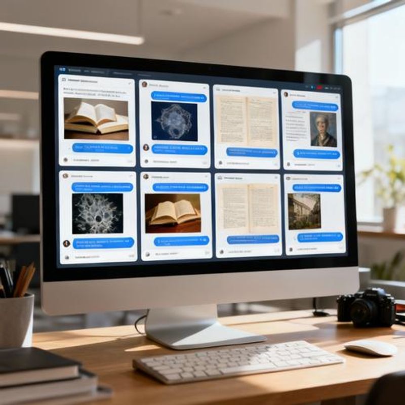 Split screen comparison showing AI chat interfaces analyzing uploaded academic images