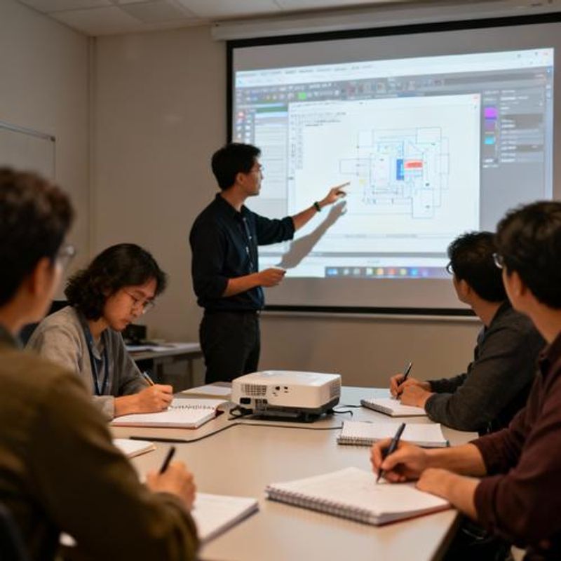 Researcher training session on AI tools implementation