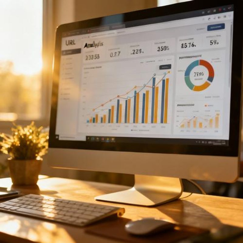 Dashboard showing URL generation analytics and performance metrics