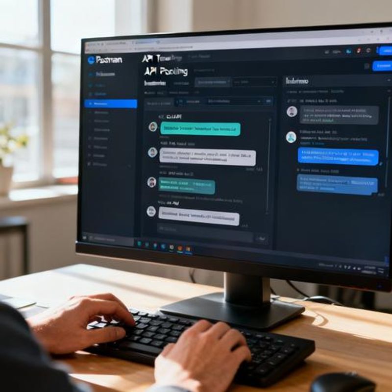 API testing interface showing chat responses