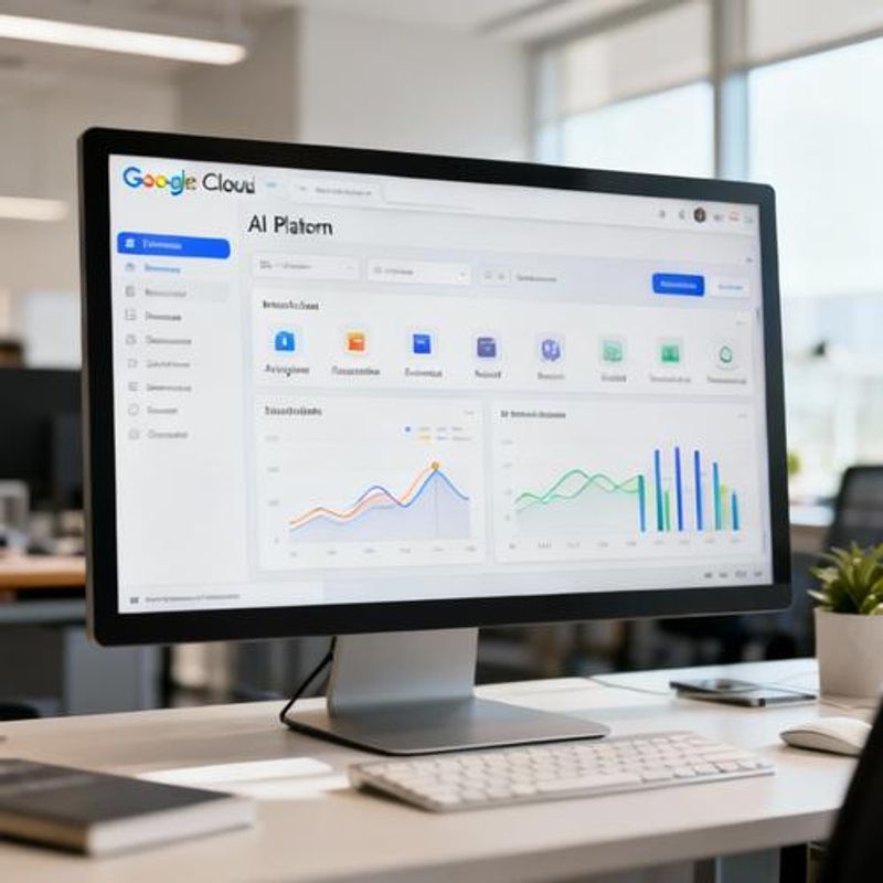 Google AI tools dashboard interface showing various analytics options