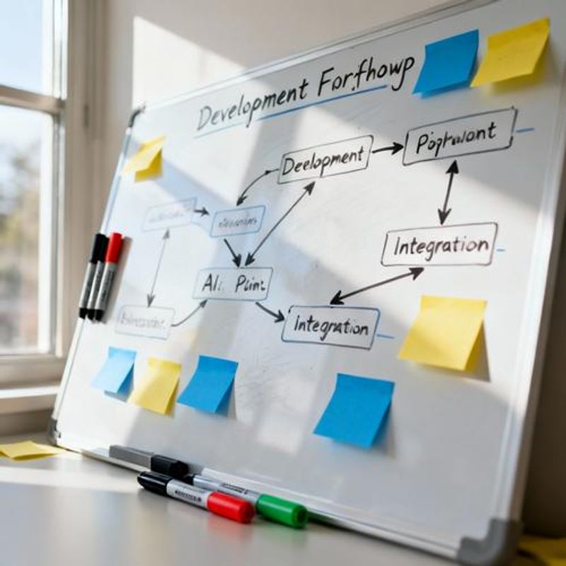 AI development workflow diagram showing code generation and optimization process