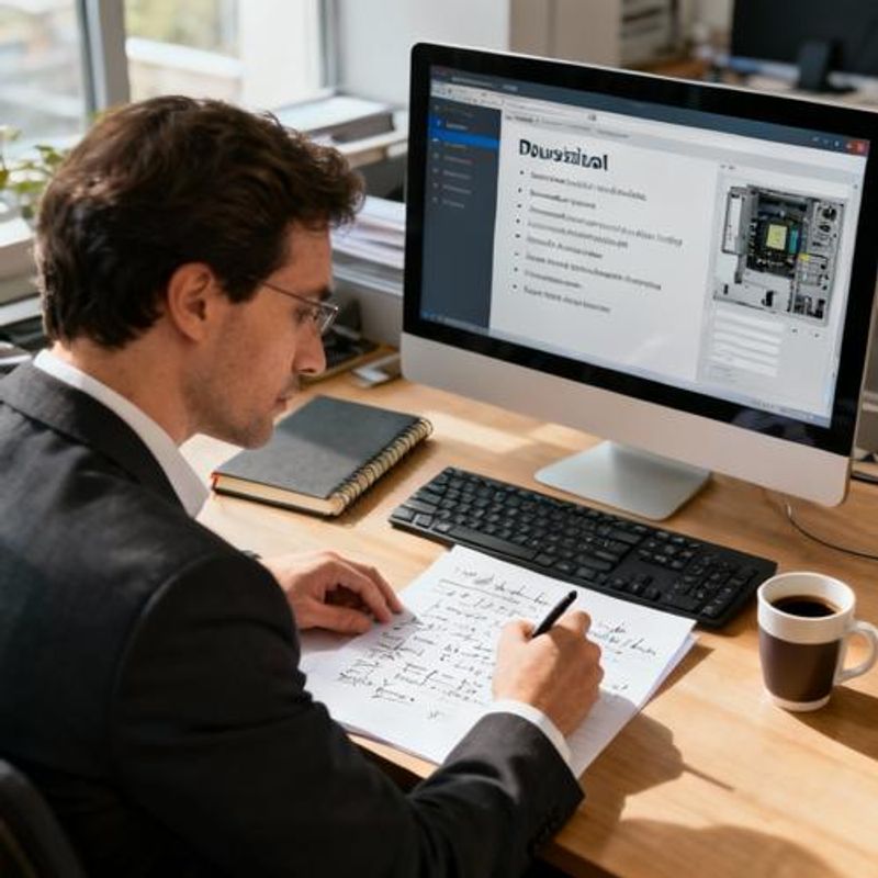 Operations team member documenting troubleshooting steps in organized checklist format