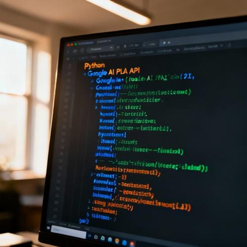 Code editor showing AI Platform API integration