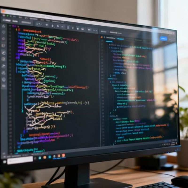 Screen showing before and after code comparison with AI-generated improvements
