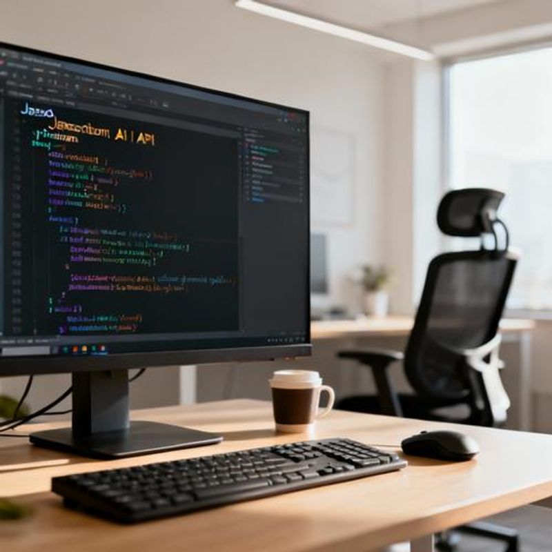 Code editor showing chat AI API integration example