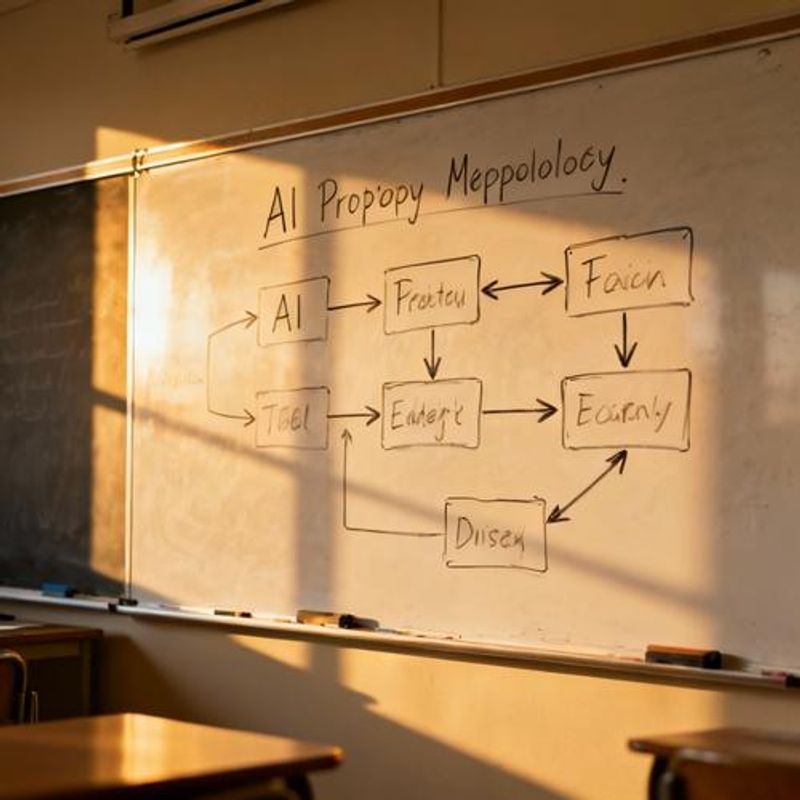 Flowchart showing AI direction methodology