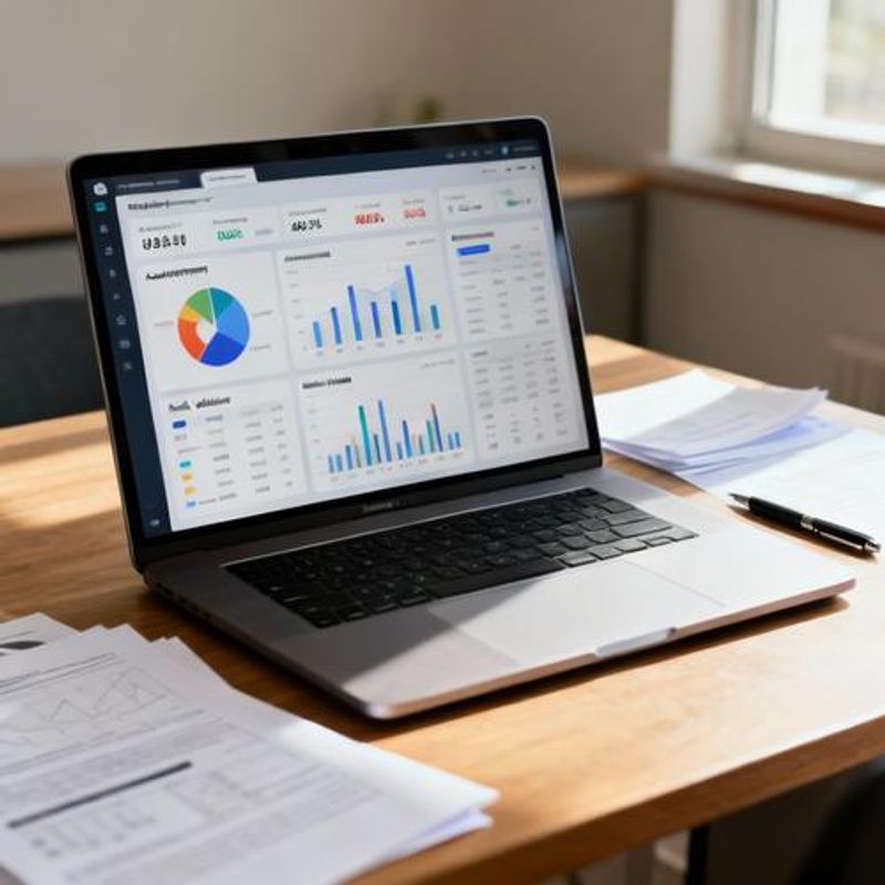 Dashboard showing AI algorithm performance comparison with metrics and visualizations