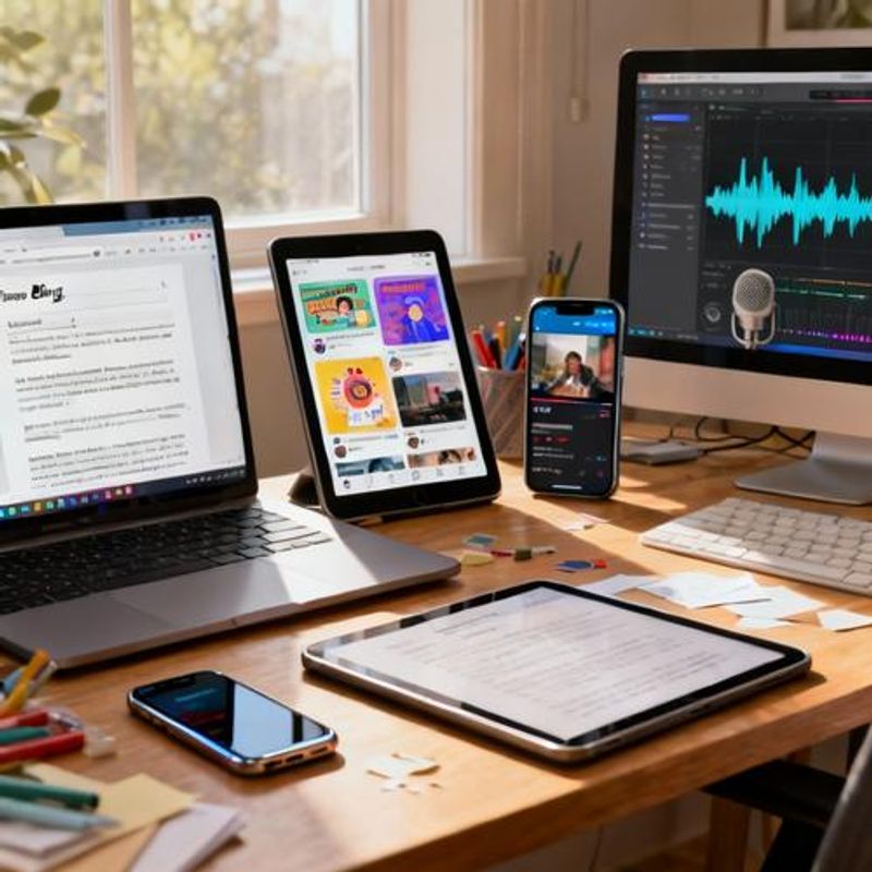 Side-by-side comparison of content created with different AI tools