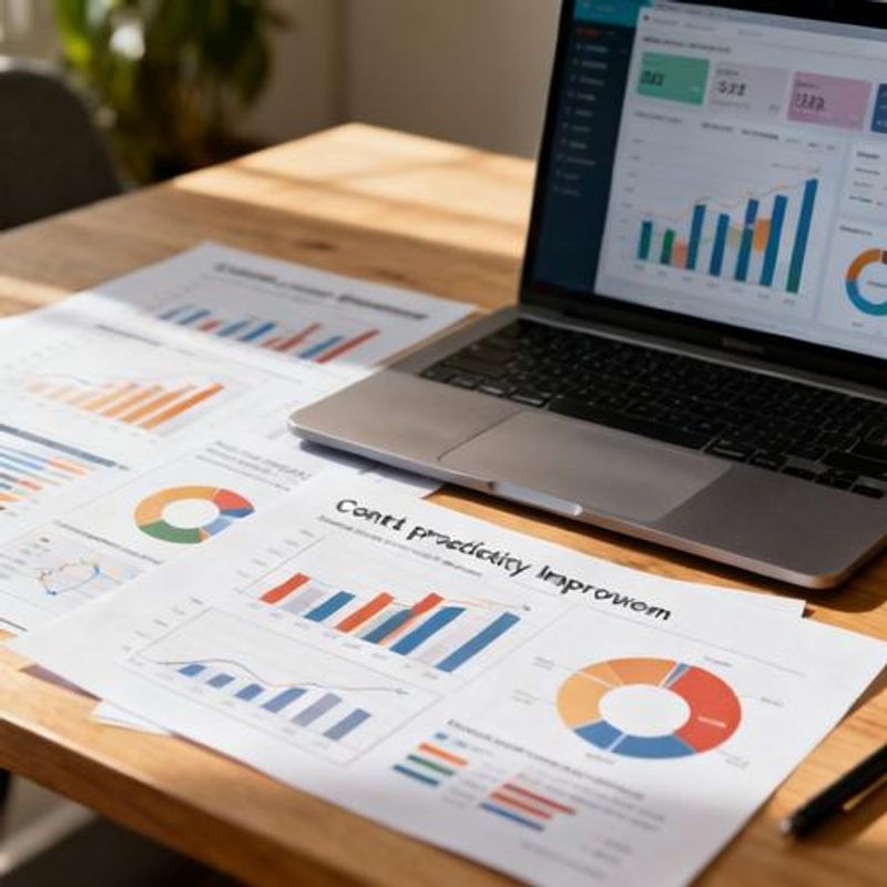 Comparison chart showing productivity metrics before and after AI tool implementation