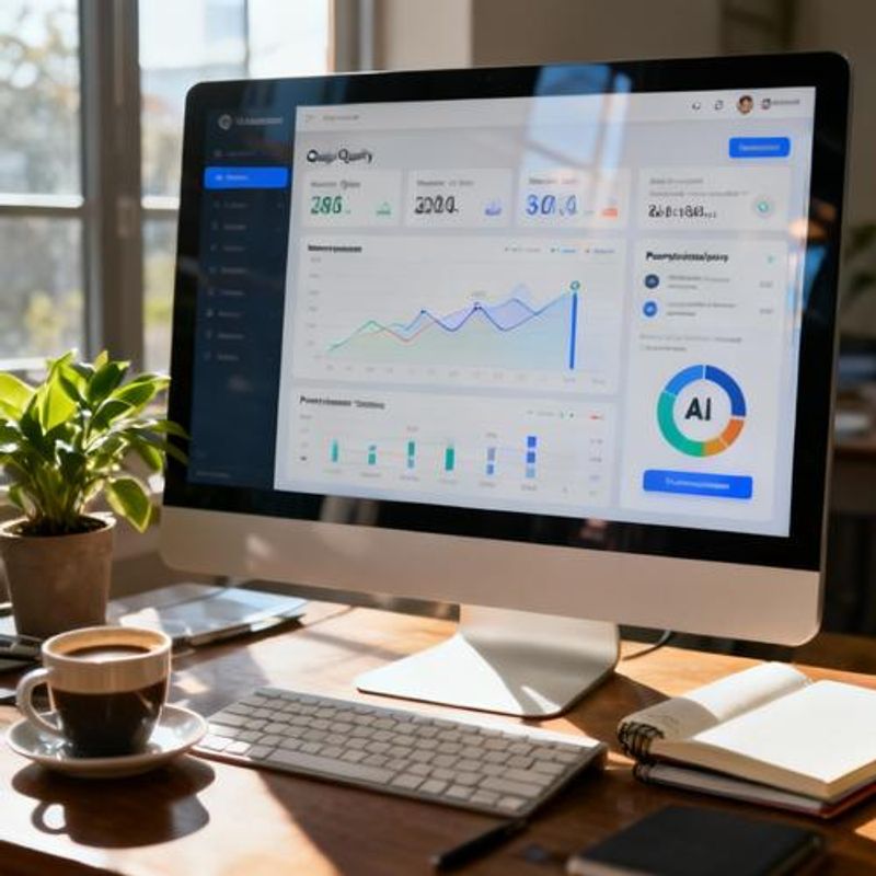 Developer dashboard showing AI-powered code analysis and metrics