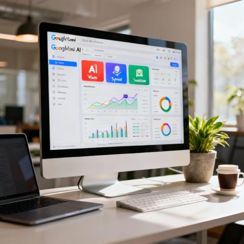 Google Cloud AI platform interface showing various AI tools and services