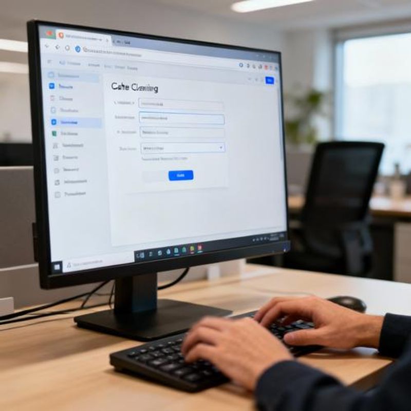 Step-by-step browser troubleshooting process on computer screen