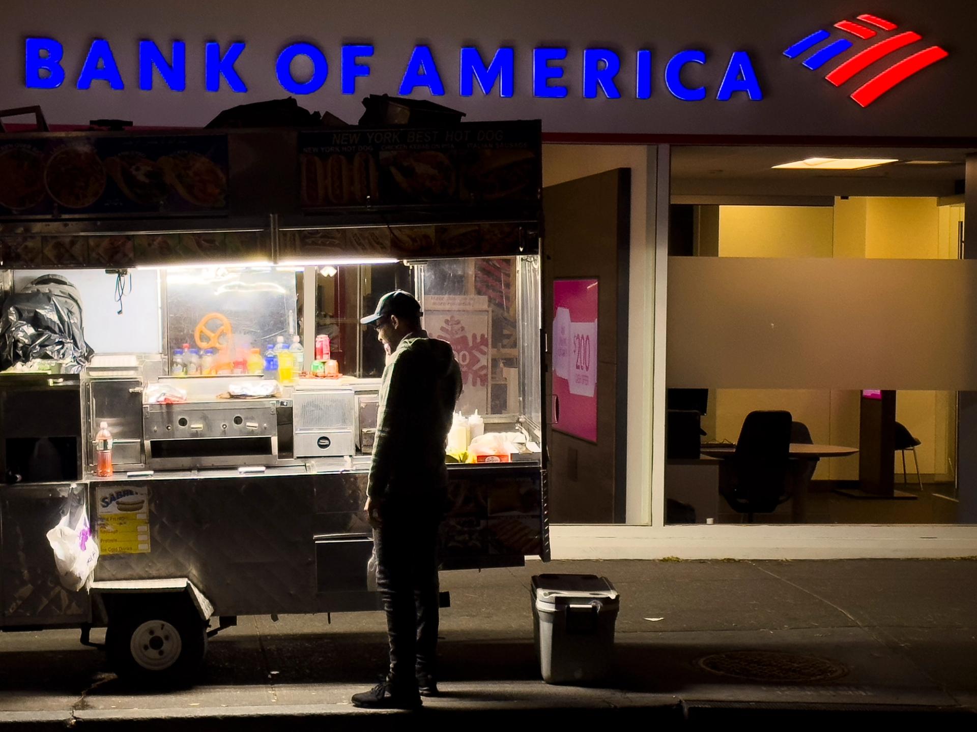 “Bank of America”, a photograph by Erik Hadife.